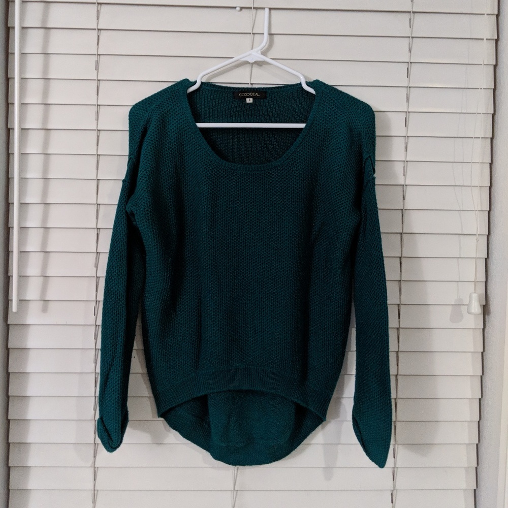 Coco Deal Slouchy Sweater in Green - One Size